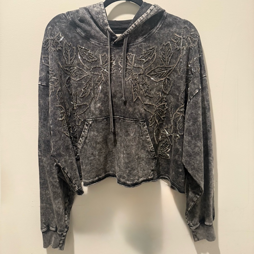 Idyllwind Charcoal cropped Hoodie